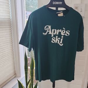 Green Après Ski T-Shirt, Large